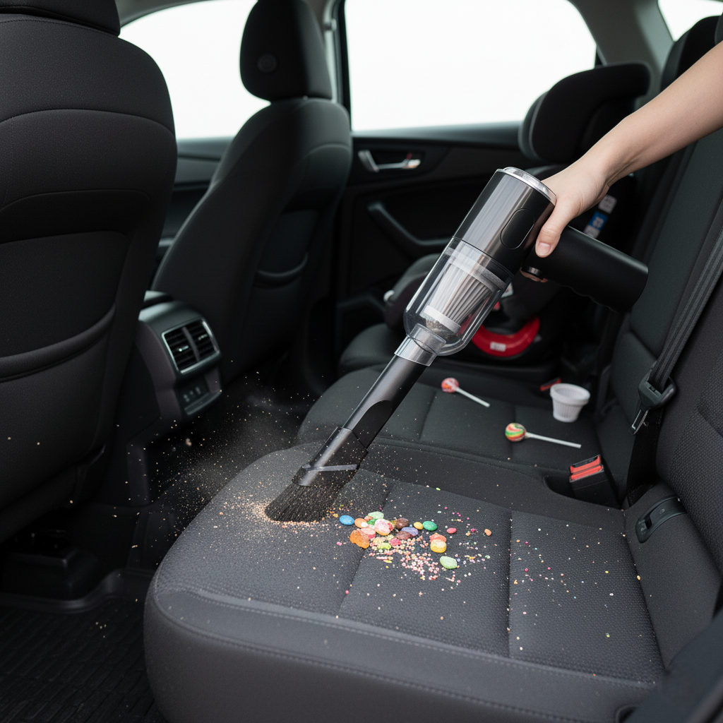 ¡Adiós Migas! 💪 Aspira, Sopla y LAVA Tu Auto. 3-en-1 Potencia Inalámbrica.