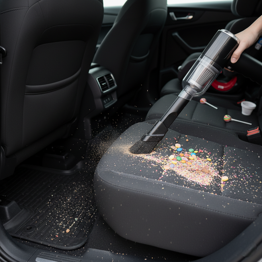 ¡Adiós Migas! 💪 Aspira, Sopla y LAVA Tu Auto. 3-en-1 Potencia Inalámbrica.