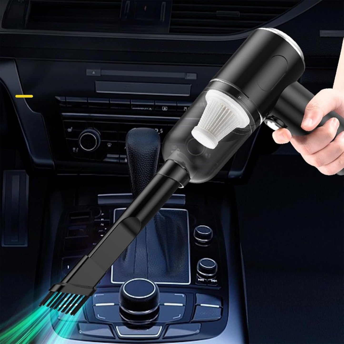 ¡Adiós Migas! 💪 Aspira, Sopla y LAVA Tu Auto. 3-en-1 Potencia Inalámbrica.