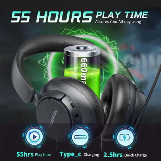 ¡Olvide los Cargadores y los Cables Enredados! Experimente hasta 48 Horas de Música Continua!